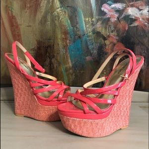 Bebe wedge sandals